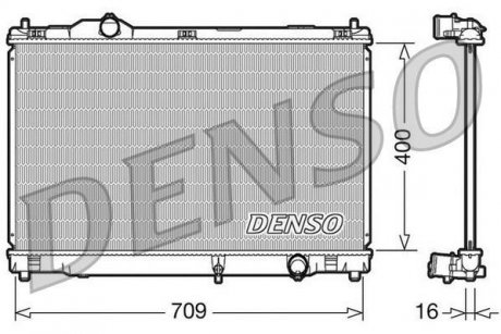 Радіатор, охолодження двигуна DENSO DRM51008 (фото 1)