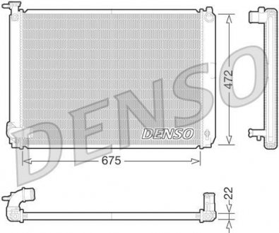 Радіатор охолоджування DENSO DRM51010 (фото 1)