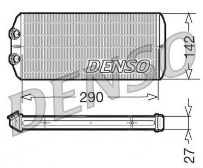 Теплообменник, отопление салона DENSO DRR07005 (фото 1)