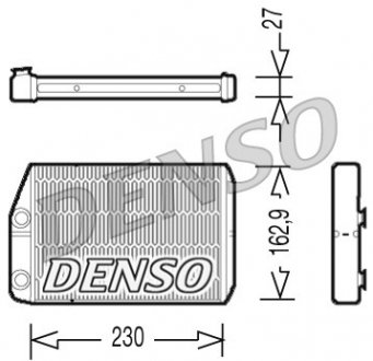 Теплообменник, отопление салона DENSO DRR09034 (фото 1)