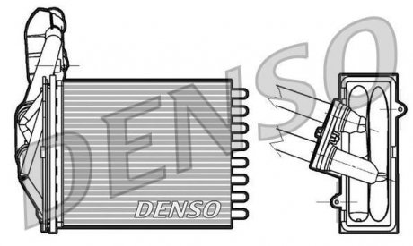 Радіатор пічки DENSO DRR09042 (фото 1)