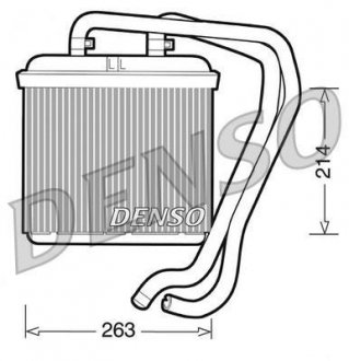 Радиатор печки DENSO DRR12004