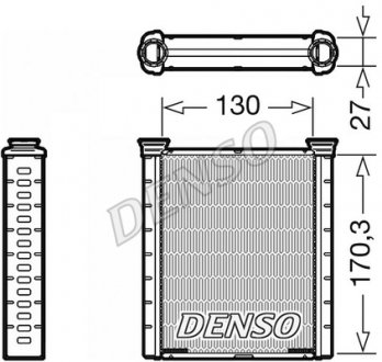 Радиатор печки DENSO DRR46001