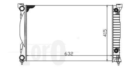 РАДІАТОР, ОХОЛОДЖЕННЯ ДВИГУНА DEPO 003-017-0016
