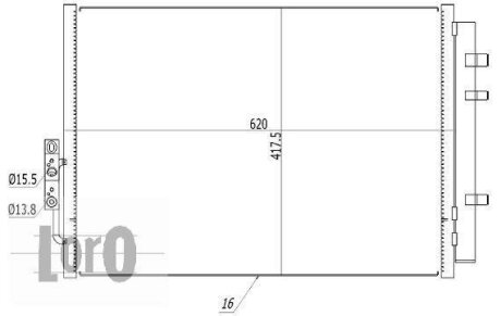 КОНДЕНСАТОР, КОНДИЦІОНЕР DEPO 004-016-0004