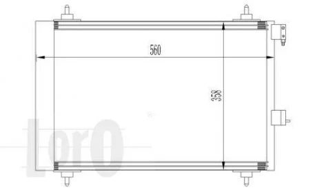 Радіатор кондиціонера Berlingo/Partner 1,1/1,4/1.6HDI/1,9D 98- DEPO 0090160009