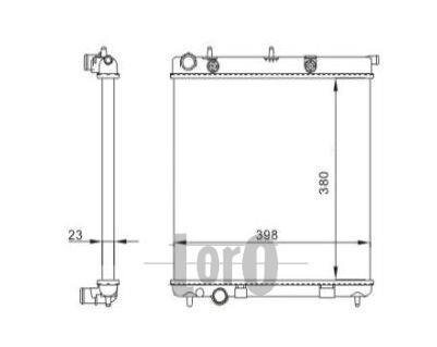 РАДІАТОР, ОХОЛОДЖЕННЯ ДВИГУНА DEPO 009-017-0016