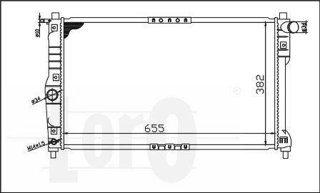 РАДІАТОР, ОХОЛОДЖЕННЯ ДВИГУНА DEPO 011-017-0002