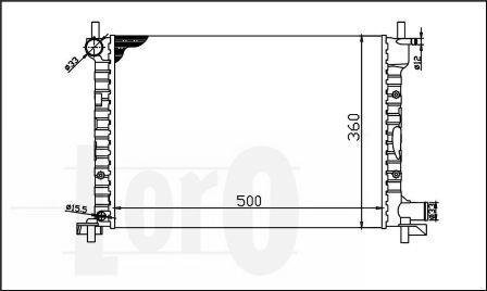 РАДІАТОР, ОХОЛОДЖЕННЯ ДВИГУНА DEPO 017-017-0013