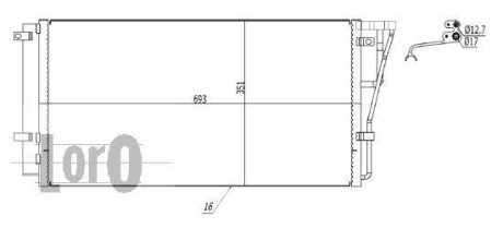 КОНДЕНСАТОР, КОНДИЦІОНЕР DEPO 024-016-0012 (фото 1)