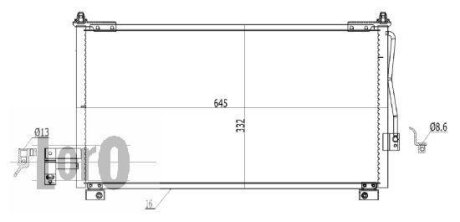 Фото 1 - конденсатор, кондиціонер DEPO 030-016-0018 КОНДЕНСАТОР, КОНДИЦІОНЕР DEPO 030-016-0018 (фото 1)