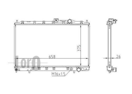 Фото 1 - радіатор, охолодження двигуна DEPO 033-017-0020 РАДІАТОР, ОХОЛОДЖЕННЯ ДВИГУНА DEPO 033-017-0020 (фото 1)