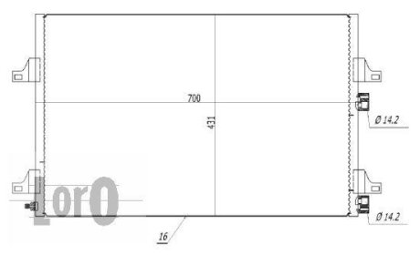 КОНДЕНСАТОР, КОНДИЦІОНЕР DEPO 042-016-0016