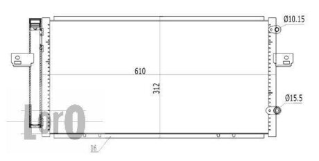 КОНДЕНСАТОР, КОНДИЦІОНЕР DEPO 043-016-0003 (фото 1)
