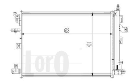 Конденсер кондиціонера DEPO 0520160006