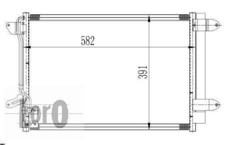 Радіатор кондиціонера в зборі DEPO 0530160001