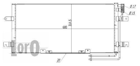 Фото 1 - конденсатор, кондиціонер DEPO 053-016-0032 КОНДЕНСАТОР, КОНДИЦІОНЕР DEPO 053-016-0032 (фото 1)