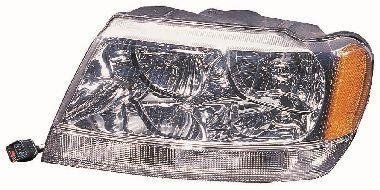 Фара JEEP GRAND CHEROKEE 99-05 хром DEPO 3331144LHSN