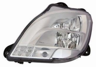 Фара Прав (H1/LED/PY21W/W5W, ручн, без мотора, включає денні ходові вогні, колір відбивача: хром, колір повороту: прозор) DAF CF, XF 106 10.12- DEPO 4501106RLDE