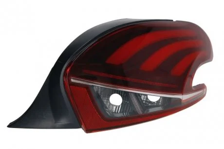 Ліхтар задній Прав (зовнішн, LED/P21W, колір повороту білий, колір скла червон) PEUGEOT 208 I 03.12-12.19 DEPO 5501973RUE