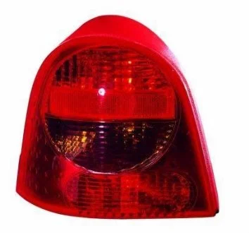 Ліхтар задній Лів (P21/5W/P21W, колір повороту помаранчевий, колір скла червон) RENAULT TWINGO I Хетчбек 09.98-06.07 DEPO 5511976LLDUE (фото 1)
