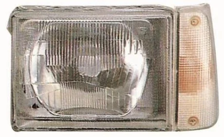 Фара Прав (R2, ручн, без мотора, колір повороту: прозор) FIAT PANDA 141 10.80-07.04 DEPO 6611118RLDEC