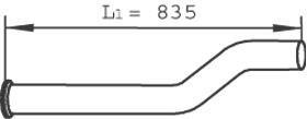 Труба выхлопного газа Dinex 22245