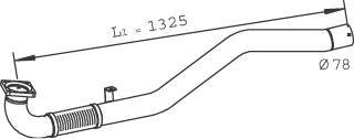 Труба выхлопного газа Dinex 29241