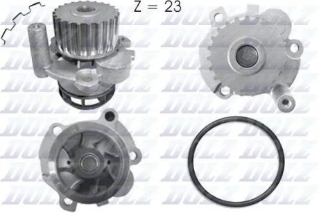 Водяной насос AUDI A3 A4 A6 TT/ SEAT Altea XL (5P5) EXEO (3R2) Leon (1P1) Toledo III (5P2) / SKODA O DOLZ A212
