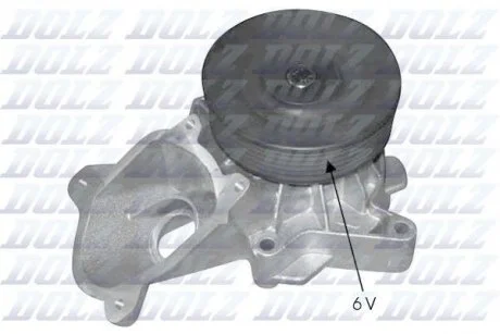 Водяной насос BMW 1 (E81, E87) / 3 (E46) / 3 (E90) / 3 (E91) / X3 (E83) DOLZ B224
