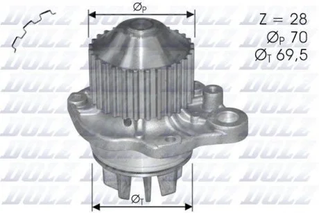 Водяний насос DOLZ C121