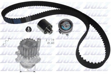 Комплект водяного насоса / зубчастого ременя DOLZ KD054