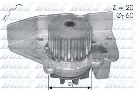 Насос водяний DOLZ N406