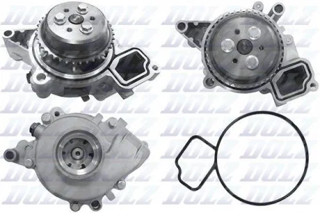 Насос охолоджуючої рідини, з ущільненням ALFA ROMEO 159, BRERA, SPIDER CHEVROLET CAPTIVA FIAT CROMA OPEL ANTARA A, ASTRA G, ASTRA J GTC, GT, INSIGNIA A, SIGNUM, SPEEDSTER 1.9-2.4 06.00- DOLZ O124
