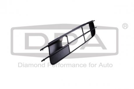 Решетка протифотуманной фары правая с отверстием (черная) Audi Q7 (06-15) DPA 88071823402 (фото 1)