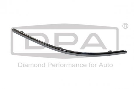 Молдинг переднего бампера правый (хром) Audi A6 (04-11) DPA 88531788102