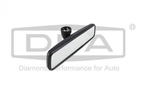 Зеркало заднего вида внутреннее черное Skoda Octavia (97-11)/VW Golf (98-09),Passat (97-00),Touareg (06-10),T5 (03-10) DPA 88570079502 (фото 1)