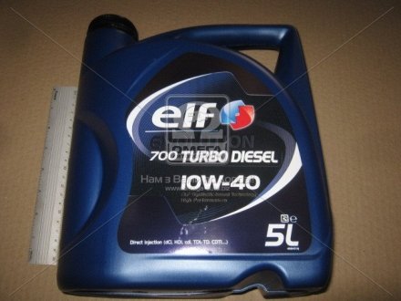 Моторное масло Evolution 700 Turbo Diesel 10W-40 полусинтетическое 5 л ELF 201553 (фото 1)
