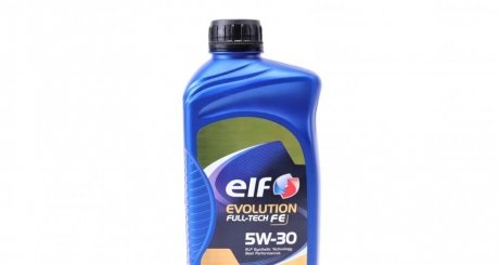 Моторное масло Evolution Full-Tech FE 5W-30 синтетическое 1 л ELF 213933 (фото 1)