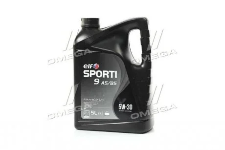 Масло моторное. SPORTI 9 A5/B5 5W-30 (Канистра 5л) ELF 214250