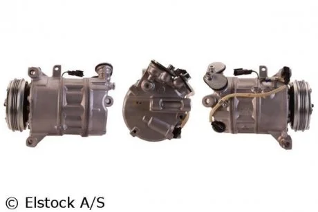 Компресор кондиціонера (відновлений) VOLVO S60 II, S80 II, V60 I, V70 III, XC60 I, XC70 II 2.0D-2.5ALK 08.07-07.18 ELSTOCK 51-0851