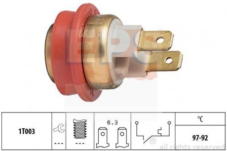 Термовыключатель вентилятора радиатора EPS 1.850.093