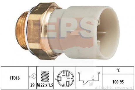 Термовимикач вентилятора радіатора EPS 1.850.147 (фото 1)