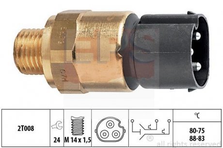 Термовимикач вентилятора радіатора EPS 1.850.679 (фото 1)