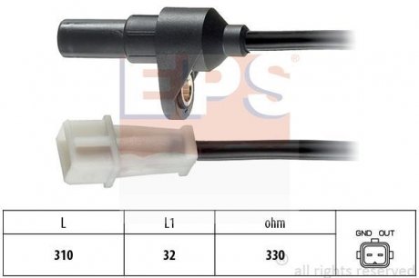 Датчик положения к/вала Renault Safrane II 2.5 96-00 /Volvo 850, 960, C70, S70, S90, V70, V90 90-02 EPS 1.953.142