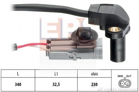 Датчик положения коленвала EPS 1.953.328