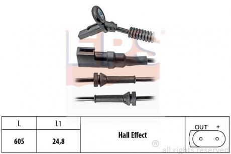 FORD Датчик ABS Transit Connect 1,8 02-. EPS 1.960.152
