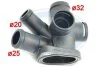 Фланець системи охолодження VW Golf III/IV/Passat 88-02 354075