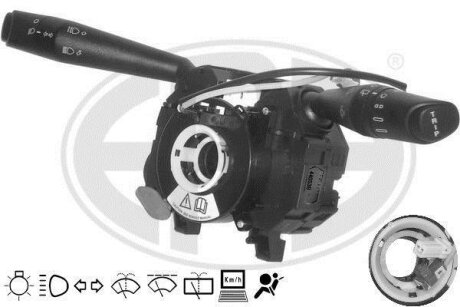 Перемикач комбінов. під кермом (склоочисники, фари, індикатори, керув. компьютер.) FIAT PANDA, LANCIA YPSILON 05.11- ERA 440530