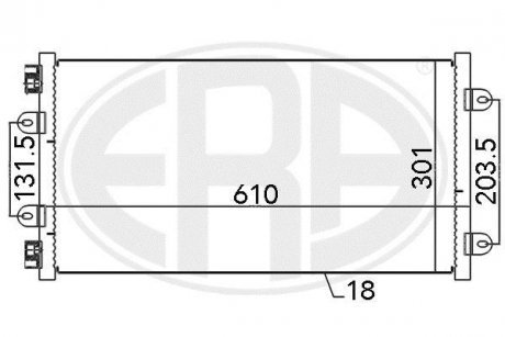 Радіатор кондиціонера ERA 667014